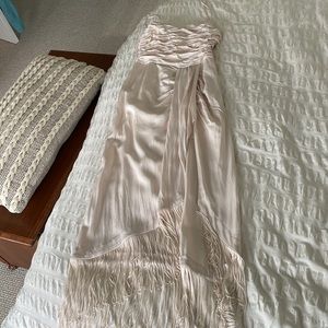 L’Academie light pink fringe dress! Worn once. Size small